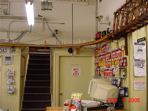 Operating track in Caboose Hobbies’ store